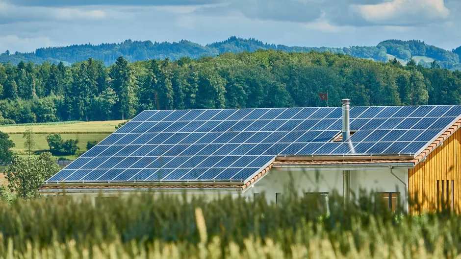 PV-Anlage auf einem Gebäude